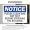 Signmission Please Clean And Dry Your Feet Before Entering, 7 in W x Rectangle, Vinyl Decal OS-2PACK-NS-D-57-L-17345 - alternate 2